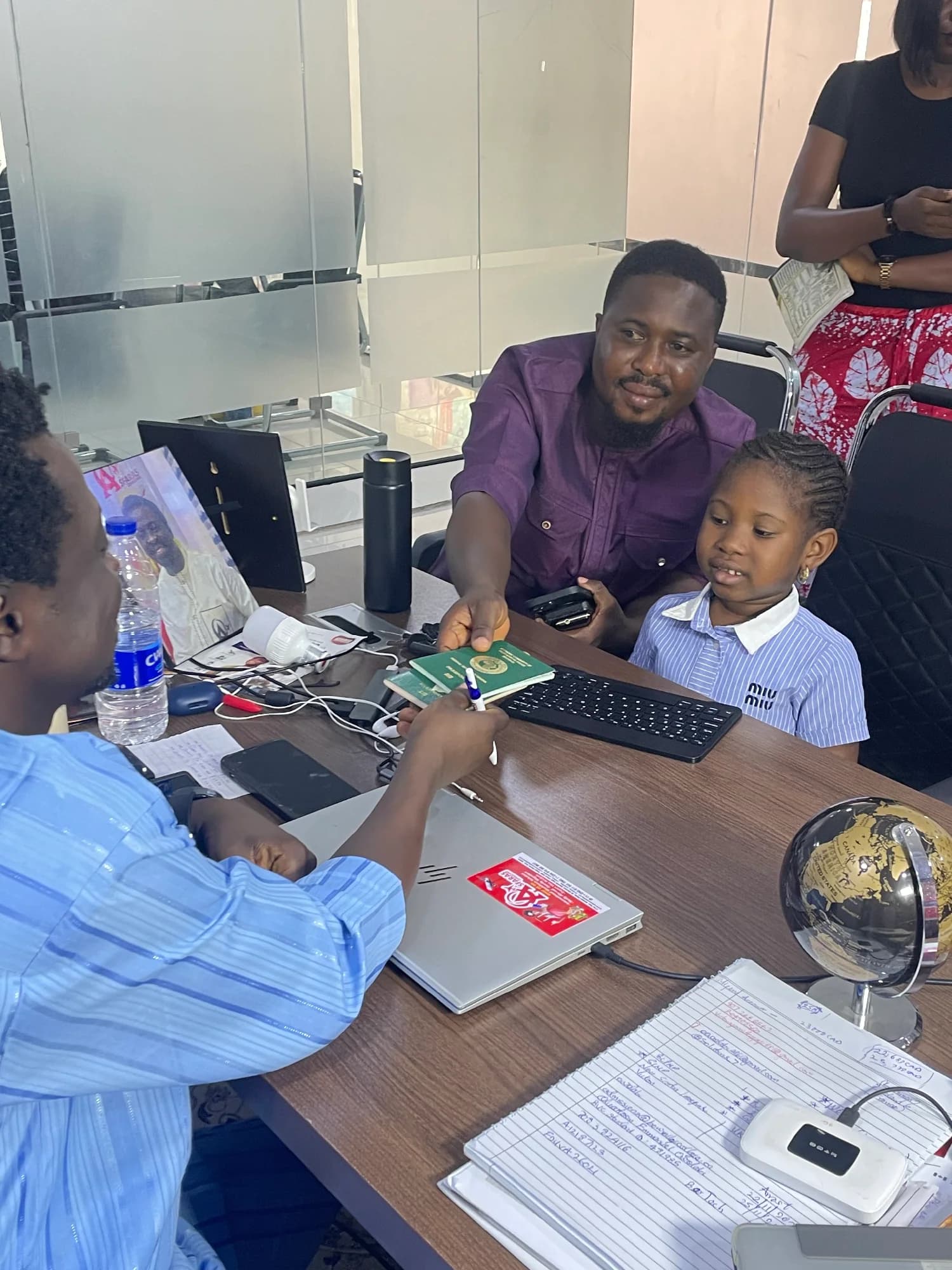 A family consultation in the Asfaras office